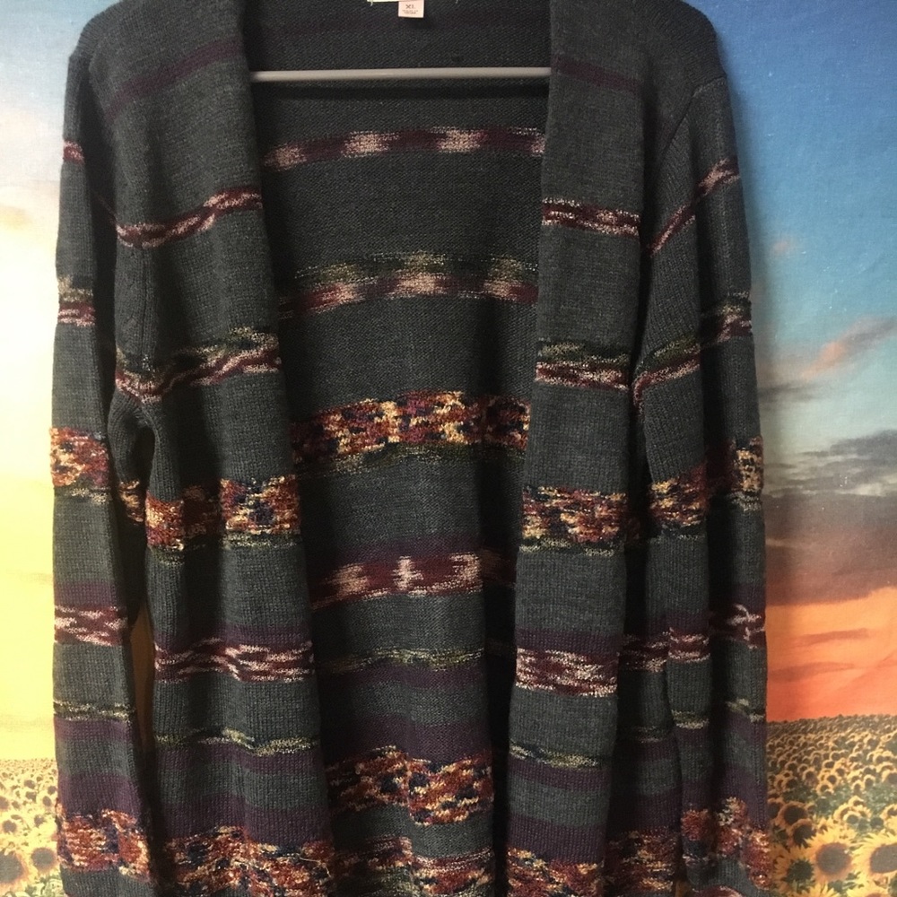 Striped cardigan with pockets